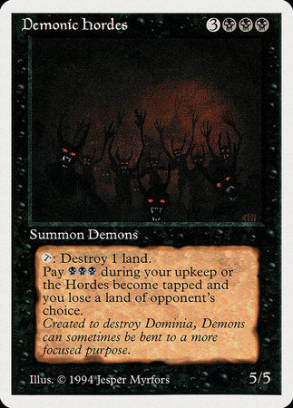 Demonic Hordes [Summer Magic / Edgar] | Cards and Coasters CA