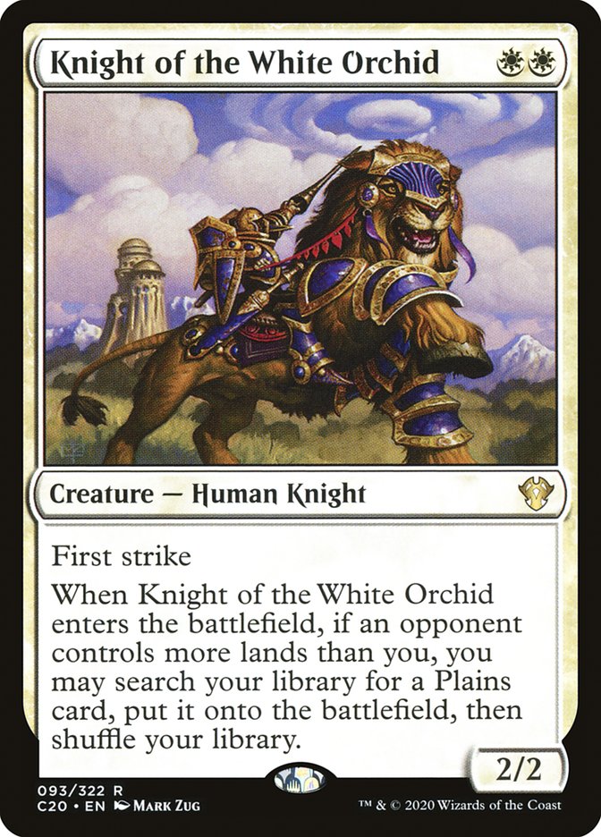 Knight of the White Orchid [Commander 2020] | Cards and Coasters CA