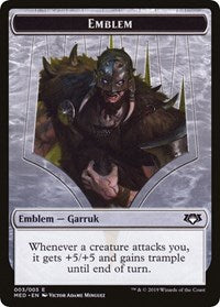 Emblem - Garruk, Apex Predator [Mythic Edition: War of the Spark] | Cards and Coasters CA
