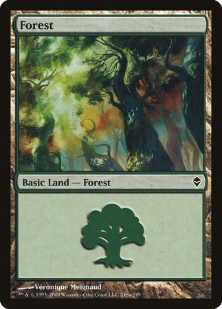 Forest (248a) [Zendikar] | Cards and Coasters CA