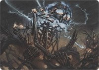 Lightning Skelemental (Art Series) [Art Series: Modern Horizons] | Cards and Coasters CA
