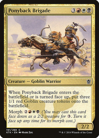 Ponyback Brigade [Khans of Tarkir] | Cards and Coasters CA