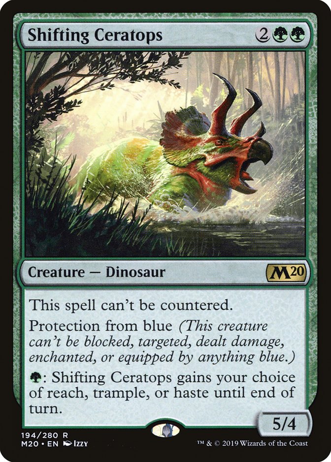 Shifting Ceratops [Core Set 2020] | Cards and Coasters CA