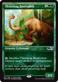 Thrashing Brontodon [Promo Pack: Core Set 2020] | Cards and Coasters CA