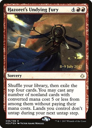 Hazoret's Undying Fury [Hour of Devastation Promos] | Cards and Coasters CA