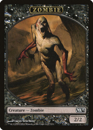 Zombie Token [Magic 2013 Tokens] | Cards and Coasters CA