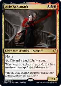 Anje Falkenrath (Commander 2019) [Oversize Cards] | Cards and Coasters CA