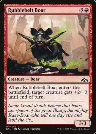 Rubblebelt Boar [Guilds of Ravnica] | Cards and Coasters CA