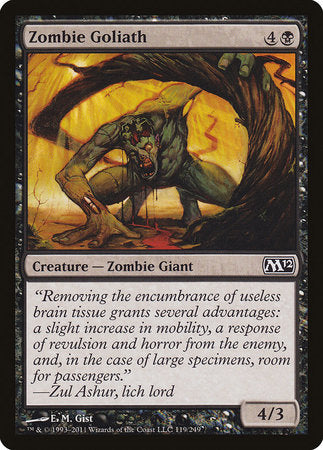 Zombie Goliath [Magic 2012] | Cards and Coasters CA