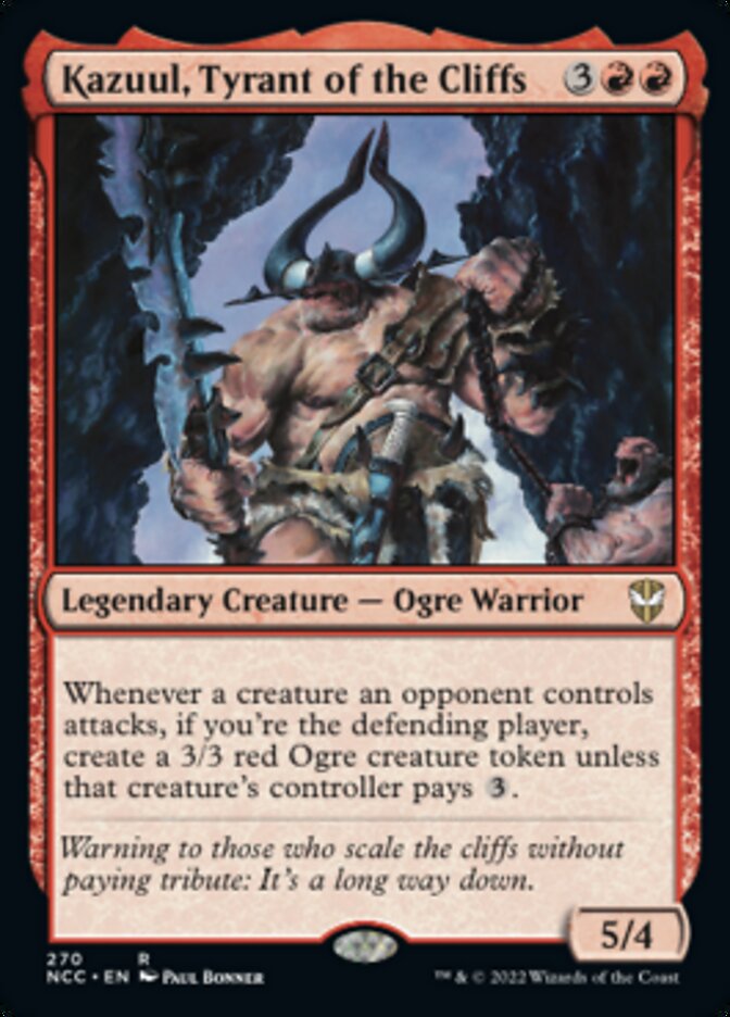 Kazuul, Tyrant of the Cliffs [Streets of New Capenna Commander] | Cards and Coasters CA