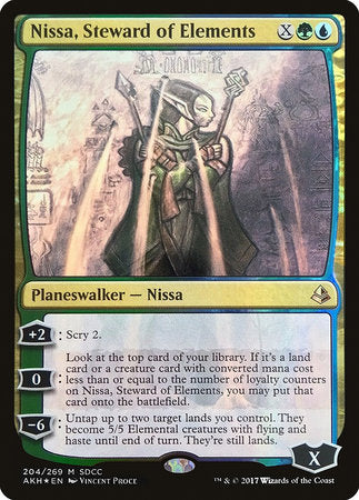 Nissa, Steward of Elements (SDCC 2017 EXCLUSIVE) [San Diego Comic-Con 2017] | Cards and Coasters CA