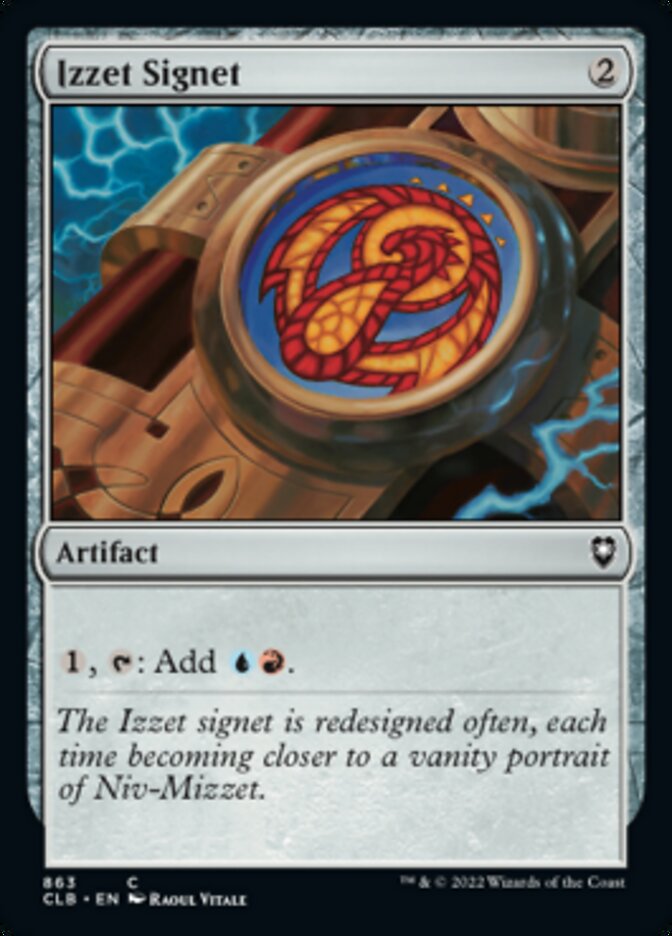 Izzet Signet [Commander Legends: Battle for Baldur's Gate] | Cards and Coasters CA