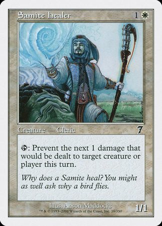 Samite Healer [Seventh Edition] | Cards and Coasters CA