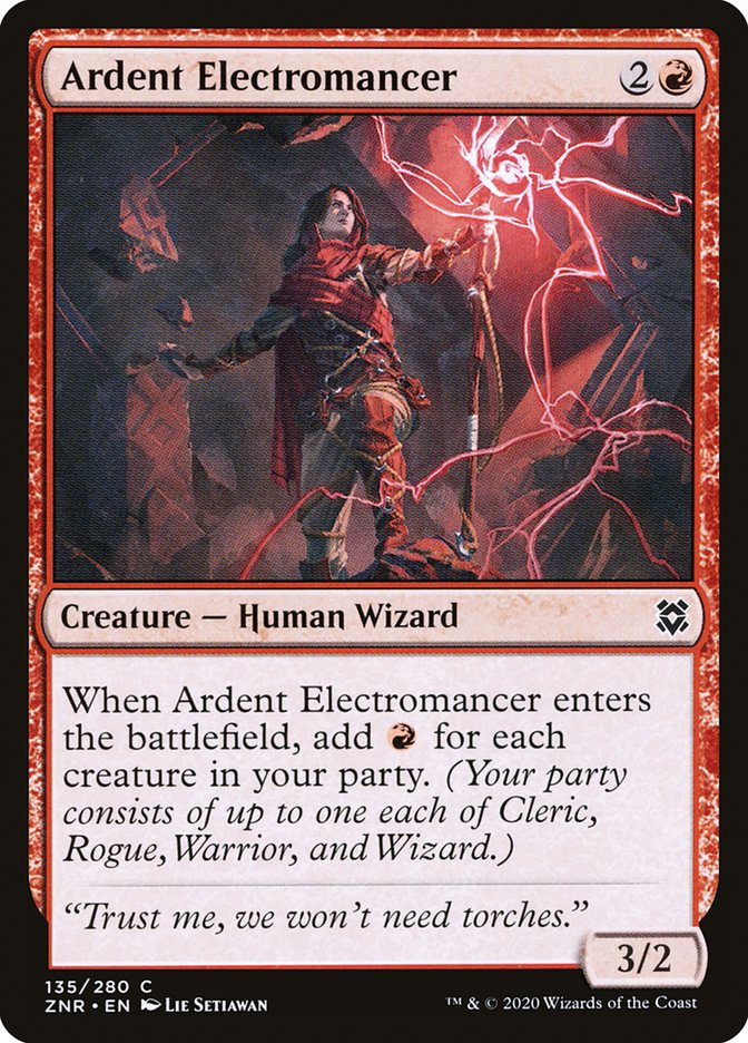 Ardent Electromancer [Zendikar Rising] | Cards and Coasters CA