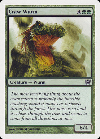 Craw Wurm [Ninth Edition] | Cards and Coasters CA