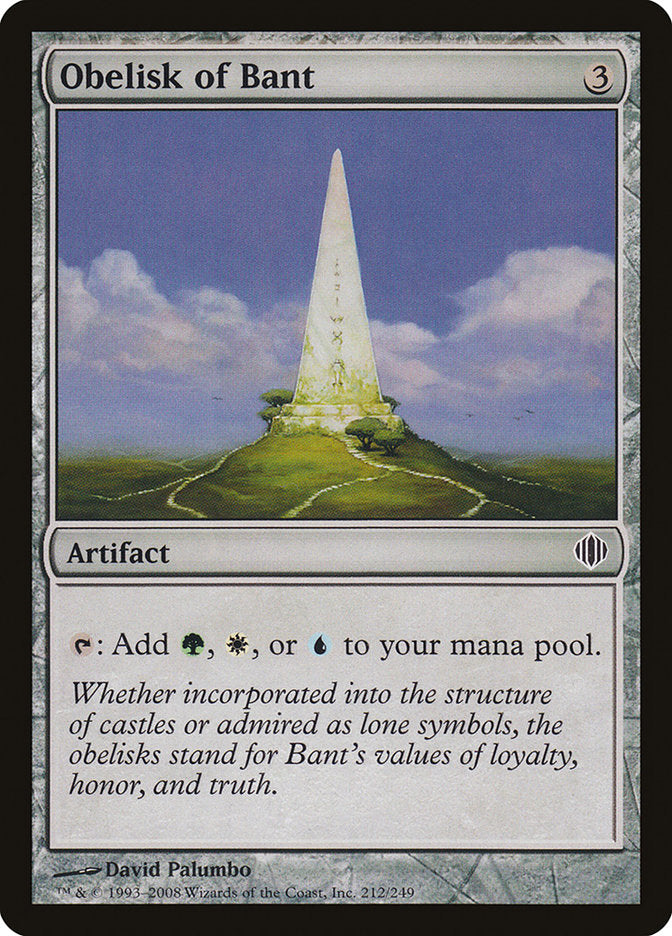 Obelisk of Bant [Shards of Alara] | Cards and Coasters CA