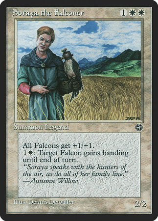 Soraya the Falconer [Homelands] | Cards and Coasters CA