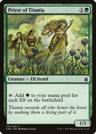 Priest of Titania [Commander Anthology] | Cards and Coasters CA