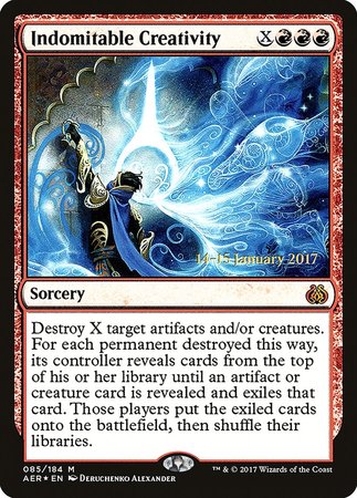 Indomitable Creativity [Aether Revolt Promos] | Cards and Coasters CA