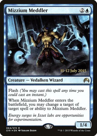 Mizzium Meddler [Magic Origins Promos] | Cards and Coasters CA