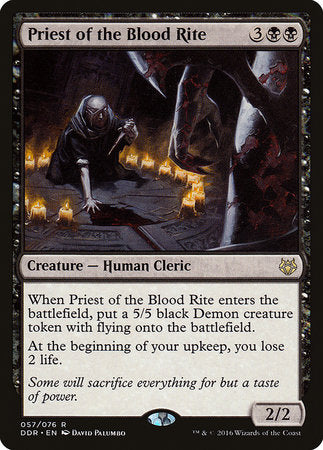 Priest of the Blood Rite [Duel Decks: Nissa vs. Ob Nixilis] | Cards and Coasters CA