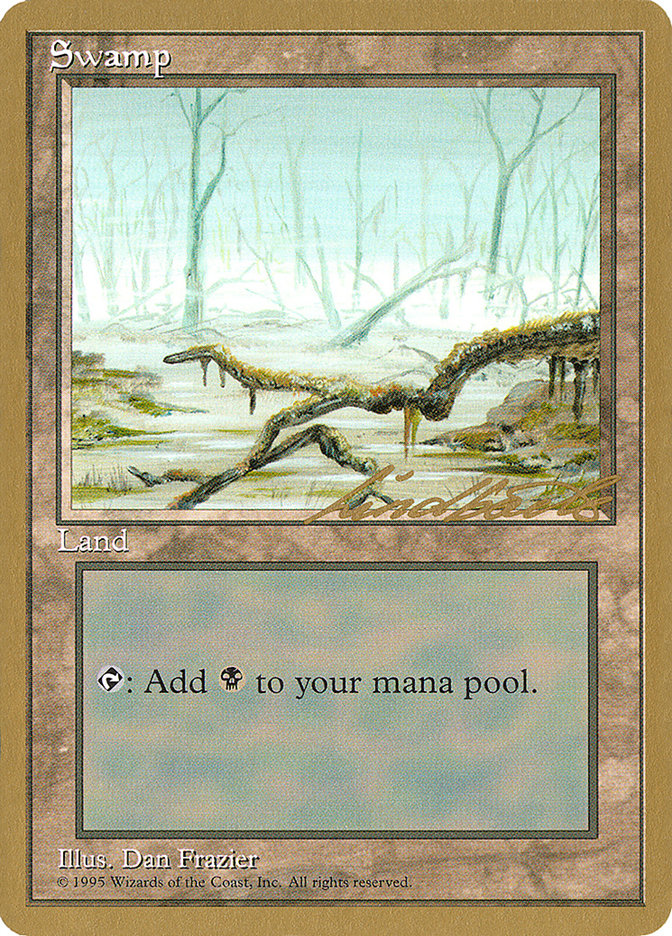 Swamp (ll372) (Leon Lindback) [Pro Tour Collector Set] | Cards and Coasters CA