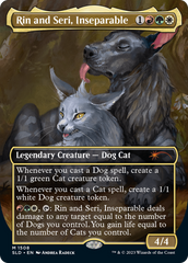 Rin and Seri, Inseparable (1508) // Rin and Seri, Inseparable [Secret Lair Commander Deck: Raining Cats and Dogs] | Cards and Coasters CA