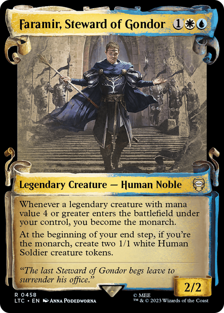 Faramir, Steward of Gondor [The Lord of the Rings: Tales of Middle-Earth Commander Showcase Scrolls] | Cards and Coasters CA