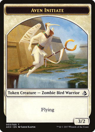 Aven Initiate Token [Amonkhet Tokens] | Cards and Coasters CA