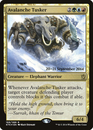 Avalanche Tusker [Khans of Tarkir Promos] | Cards and Coasters CA