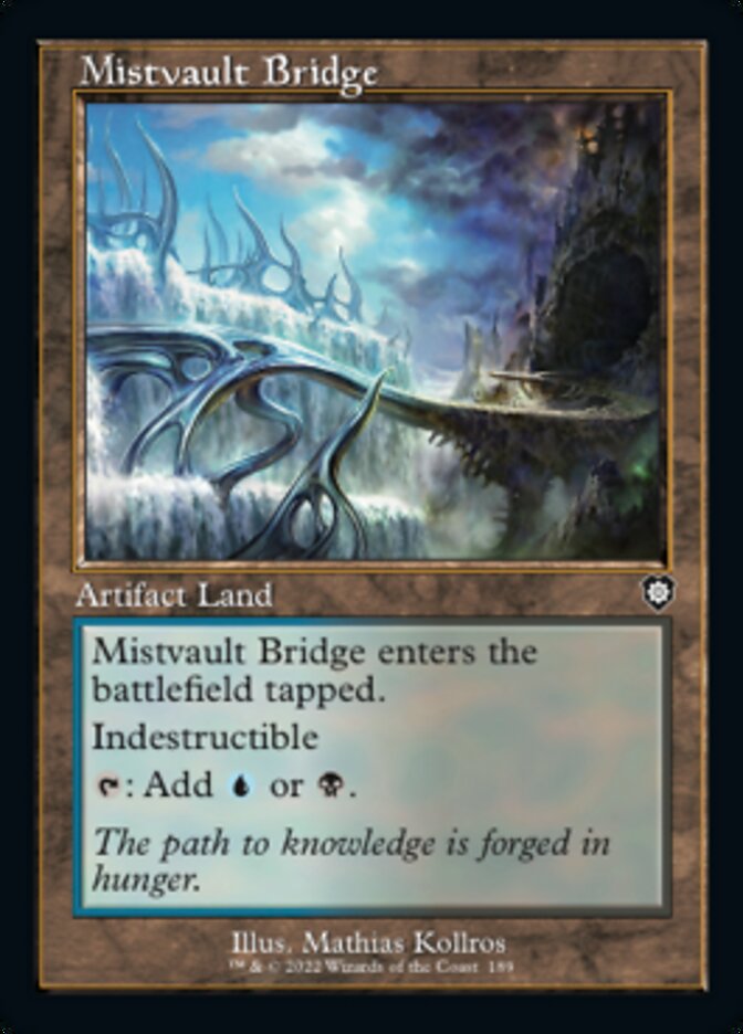 Mistvault Bridge (Retro) [The Brothers' War Commander] | Cards and Coasters CA