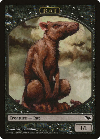 Rat Token [Shadowmoor Tokens] | Cards and Coasters CA