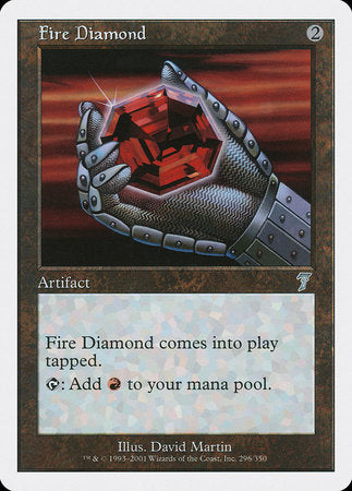 Fire Diamond [Seventh Edition] | Cards and Coasters CA