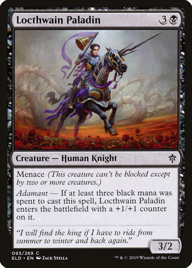 Locthwain Paladin [Throne of Eldraine] | Cards and Coasters CA