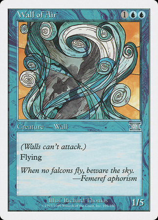 Wall of Air [Classic Sixth Edition] | Cards and Coasters CA