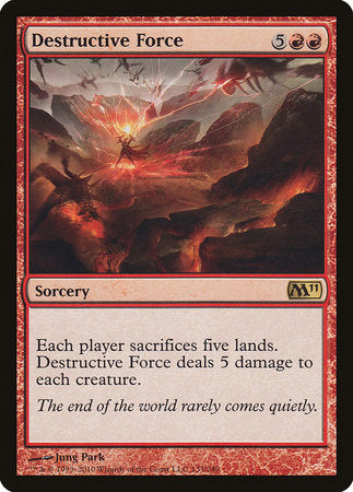 Destructive Force [Magic 2011] | Cards and Coasters CA