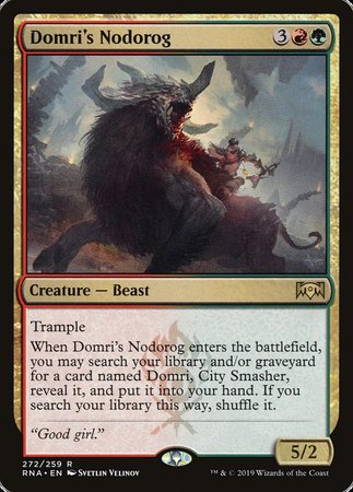 Domri's Nodorog [Ravnica Allegiance] | Cards and Coasters CA