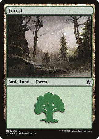 Forest (268) [Khans of Tarkir] | Cards and Coasters CA