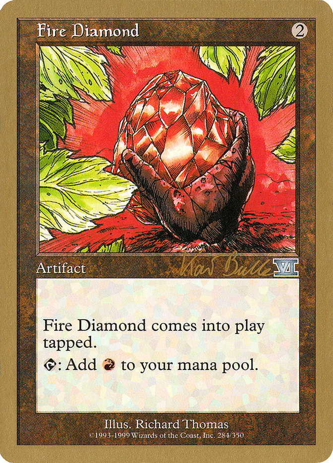Fire Diamond (Kai Budde) [World Championship Decks 1999] | Cards and Coasters CA