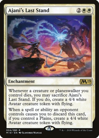 Ajani's Last Stand [Core Set 2019] | Cards and Coasters CA