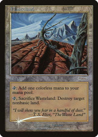 Wasteland [Magic Player Rewards 2001] | Cards and Coasters CA