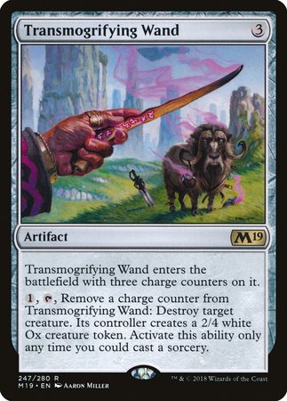 Transmogrifying Wand [Core Set 2019] | Cards and Coasters CA