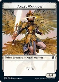 Angel Warrior // Hydra Double-sided Token [Zendikar Rising Tokens] | Cards and Coasters CA