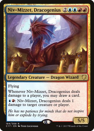 Niv-Mizzet, Dracogenius [Commander 2017] | Cards and Coasters CA