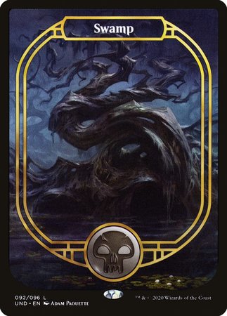 Swamp (Full Art) [Unsanctioned] | Cards and Coasters CA