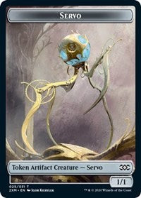 Servo // Thopter (026) Double-sided Token [Double Masters Tokens] | Cards and Coasters CA