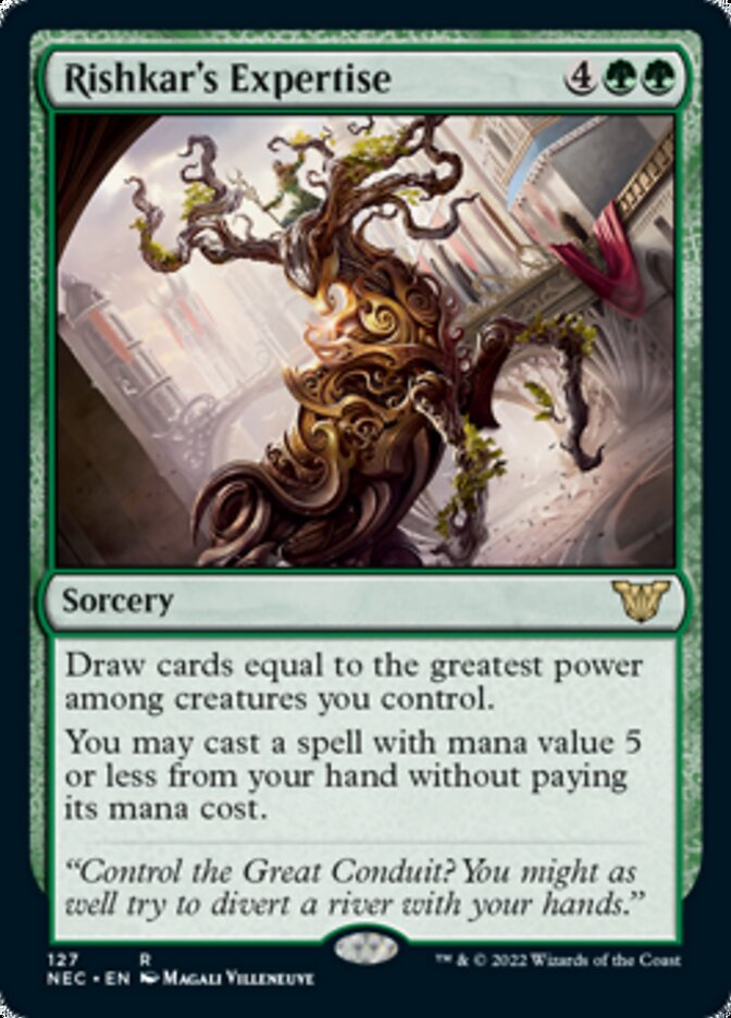 Rishkar's Expertise [Kamigawa: Neon Dynasty Commander] | Cards and Coasters CA