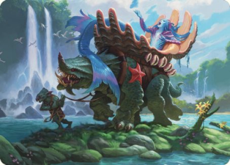 Vodalian Mindsinger Art Card [Dominaria United Art Series] | Cards and Coasters CA