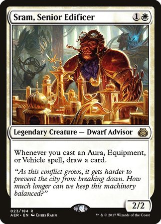 Sram, Senior Edificer [Aether Revolt] | Cards and Coasters CA