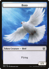 Bird // Kor Ally Double-sided Token [Zendikar Rising Commander Tokens] | Cards and Coasters CA